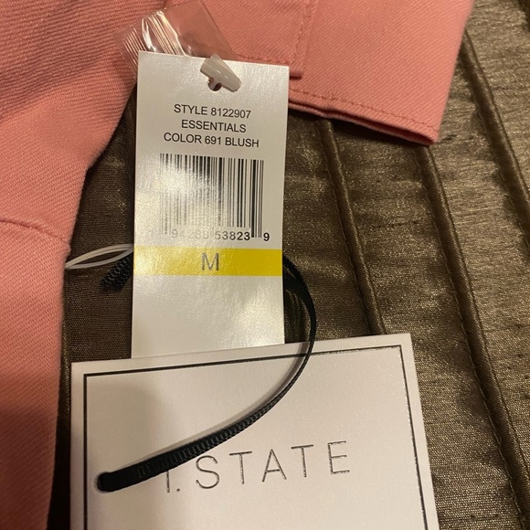 NEW - 1 STATE Twill Romper in Blush. Medium - Picture 5 of 6